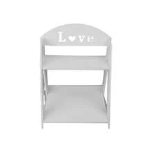 Kệ sắp xếp để bàn cho văn phòng, Giá đỡ chậu nhiều tầng để cây mọng nước và Giá đựng mỹ phẩm, Thiết kế mới sáng tạo hai lớp - trắng - Xem 4