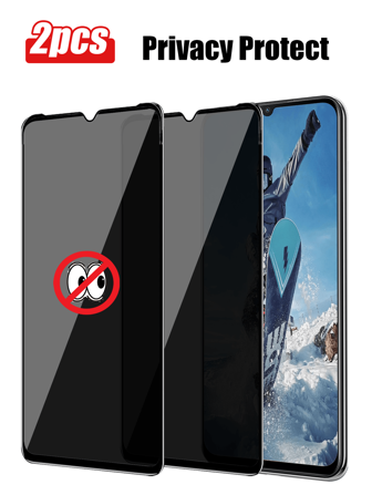 2pcs Anti-Spy Tempered Glass Screen Protector, Privacy Protection For Phones A14/A15/A25/S23 Fe/A54/S24FE/A06/A36/A56/A26/A16/S22/S23/S24/S25 Gift For Birthday, Family, Friends Phone Screen Protector, Phone Accessories Waterproof Shockproof Anti-Fall Anti-Fall Scratch Resistant Anti-Fingerprint Full Cover