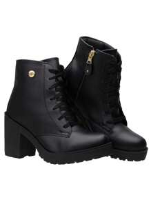 Women Ankle Boots & Booties - 黑色 - 查看 2