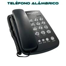 Desktop Landline Telephone With Cable And Large Button For Office, Home, Hotel, Desk Telephone With Cable Office Telephone Large Button Telephone Landline Telephone - nero - Visualizzare 1