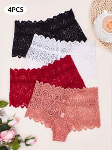 APRSEA 4 chiếc quần lót tam giác eo cao thoáng khí gợi cảm cho nữ, liền mạch - Nhiều màu - Xem 1