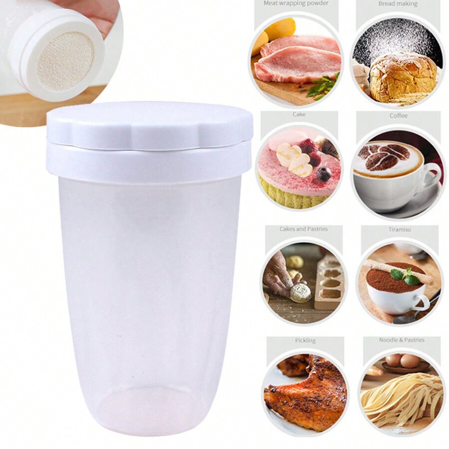 Innovative Flour Sprinkler Portable Flours Container Cocoas Powder