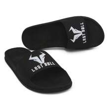 Men Flip Flops & Slides - 黑與白 - 查看 1