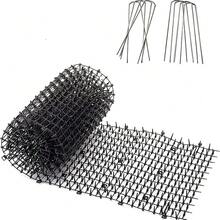 Spiked Indoor/Outdoor Cat Deterrent Mat With Extra Wide Coverage, Perfect For Training And Scatting Cats, 78'' X 11'' - Black - View 2