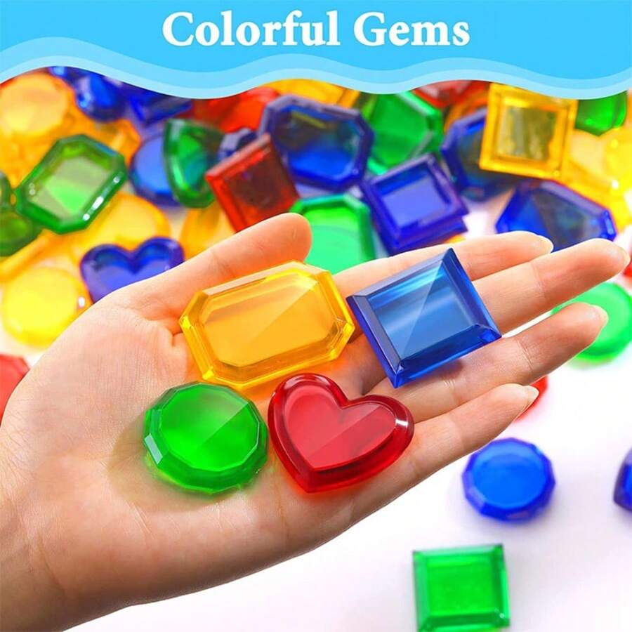 Diving Gem Colorful Summer Diving Gem Pool Toy Swimming Gem Plastic