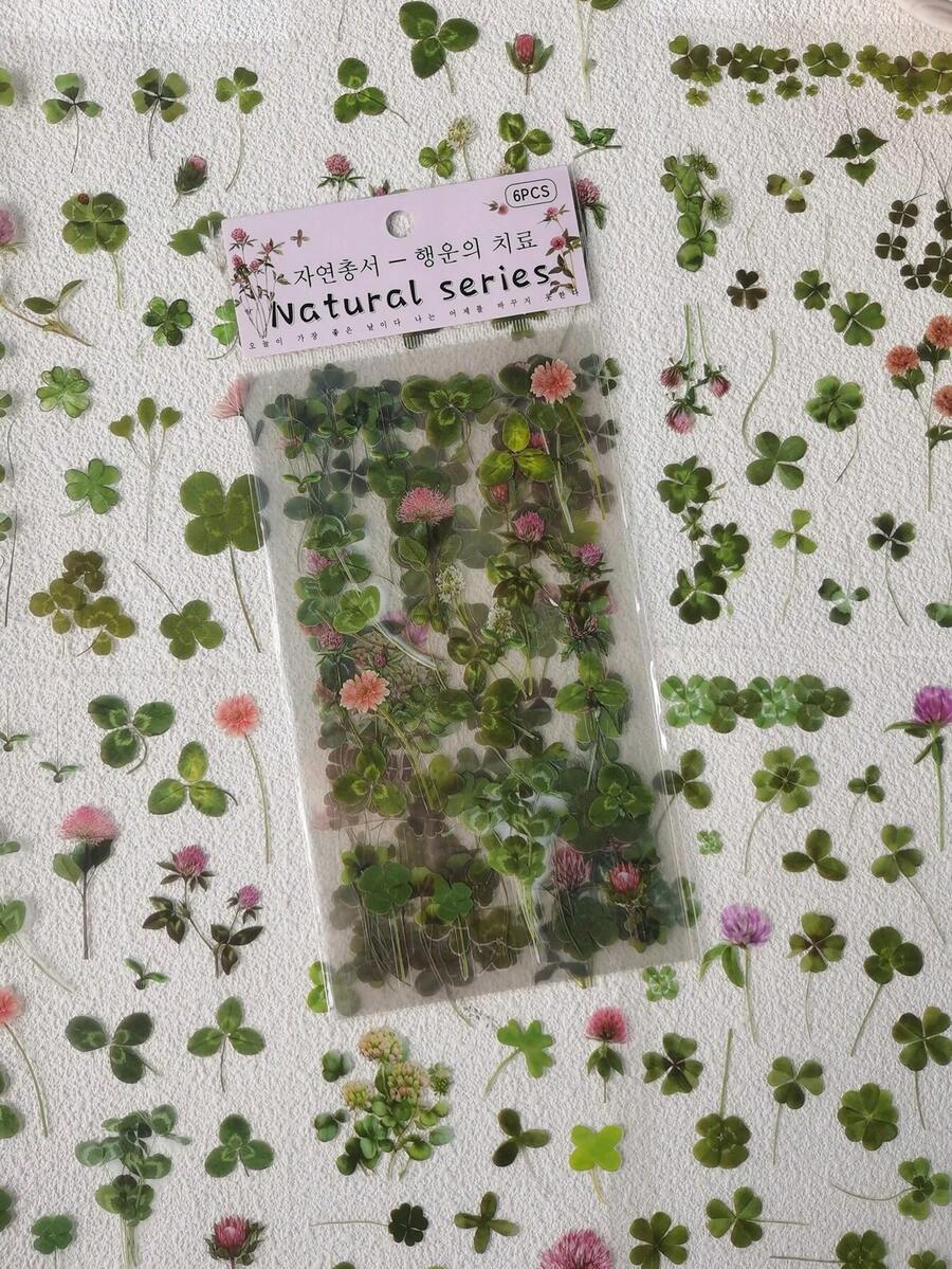 Fresh Plant-Themed Stickers For Decorating Notebook And Scrapbook - Multicolor - View 1