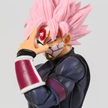 Super Saiya Collectible Figure, Super Saiyan Goku Black Action Anime Dragon B Heros Character Action Model Statue Decoration Accessories, Adult Collector Toy Animated Character Model 26CM, For Gift, New, Includes Box. - 戈克布萊克 - 查看 3