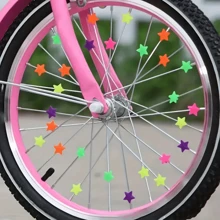36pcs Colorful Plastic Clip Bicycle Wheel Spoke Beads, Universal Bike Wheel Decorations And Spoke Covers, Perfect For Halloween, Christmas, Easter, Birthday, New Year, Etc. Easy To Install, Suitable For Most Standard Types Of Bicycle Wheels