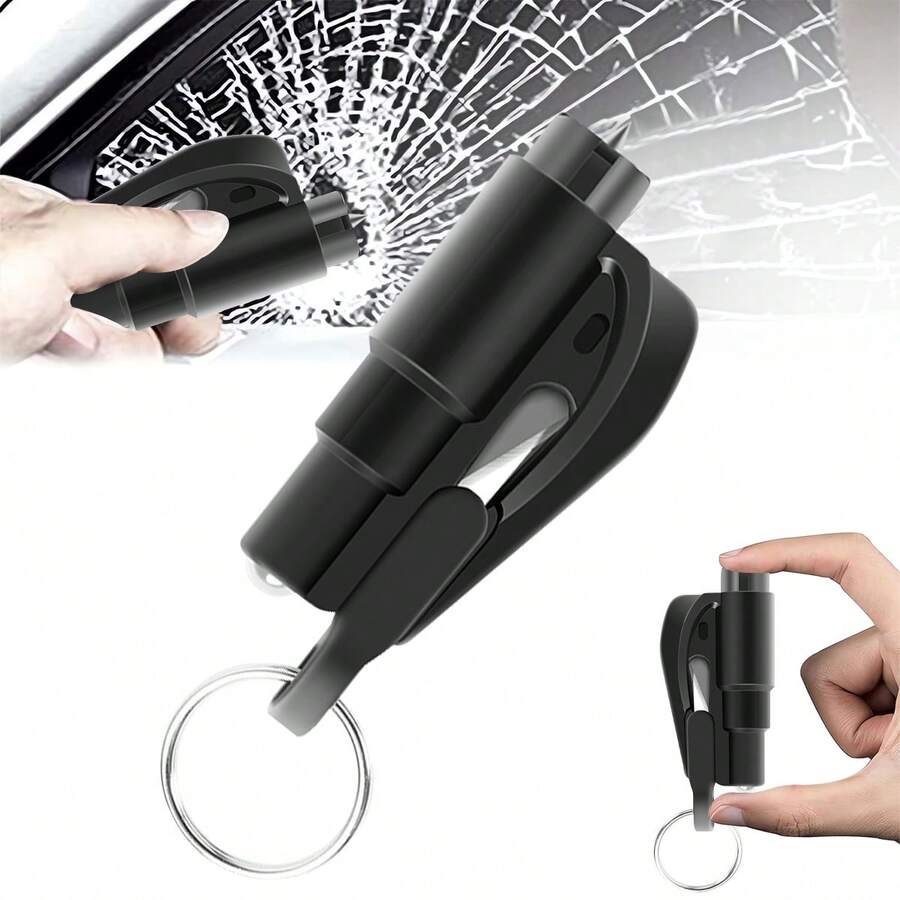 Emergency Keychain Car Escape Tool, 2In1 Seatbelt Cutter And Window