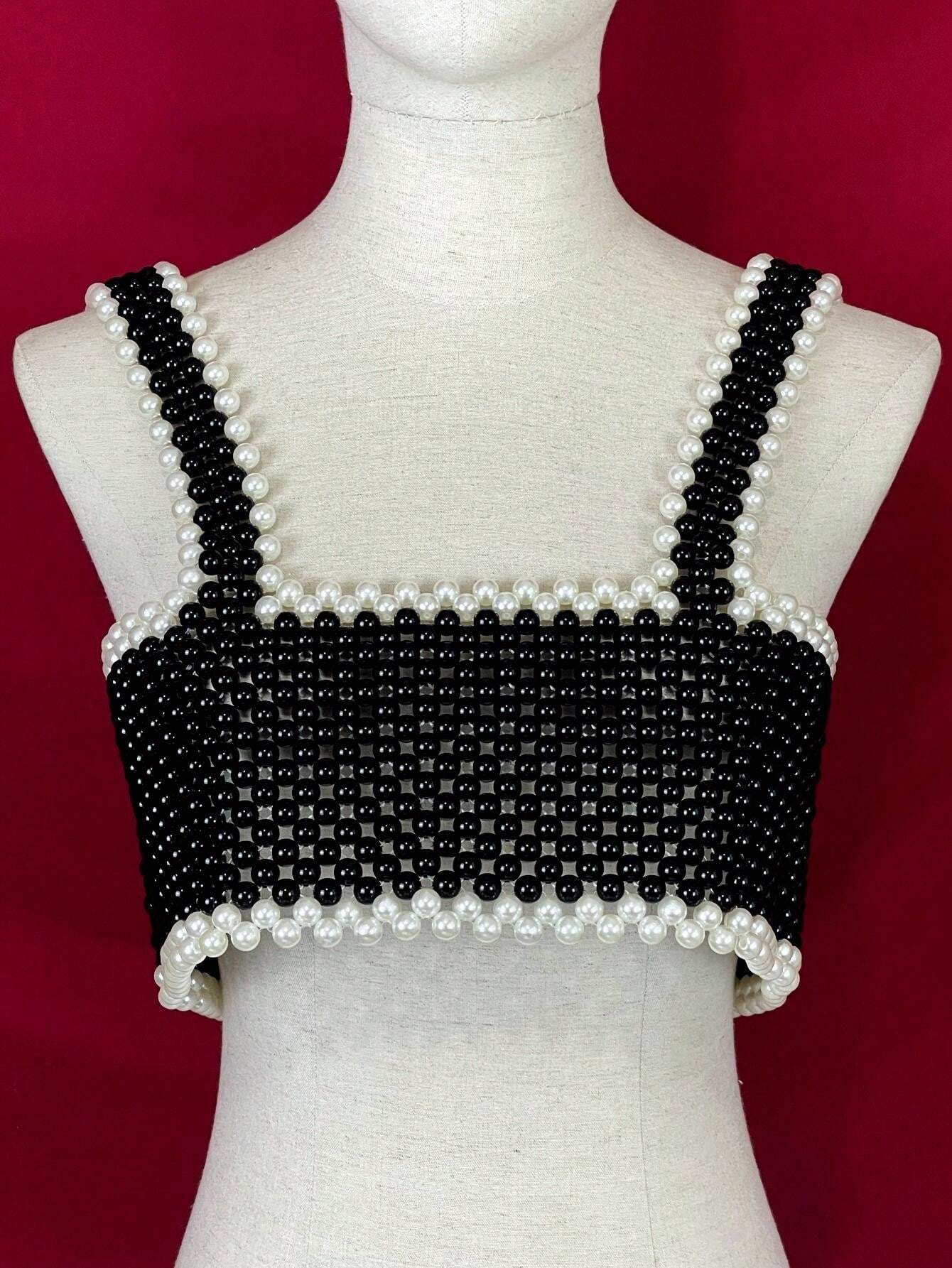 1 Piece Punk Street Style Faux Pearl Body Chain Elegant Women's Heavy