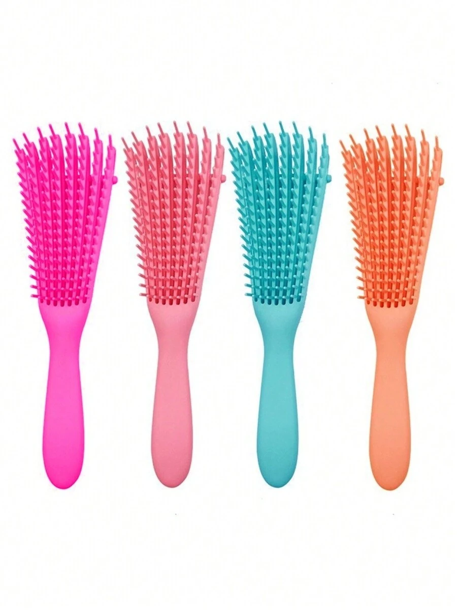 Escova de Cabelo Polvo em Atacado com 50un e Envio Imediato - Multicolorido - Visão 1