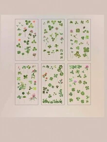 Fresh Plant-Themed Stickers For Decorating Notebook And Scrapbook - Multicolor - View 3