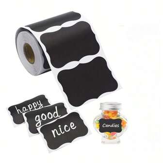 120 Black Label Waterproof And Reusable Blackboard Stickers For Party Decoration, Craft Rooms, Weddings, Storage, Organizing Your Home, Kitchen, And Office