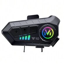 Y10摩托车头盔耳机1000毫安蓝牙5.3无线IPX6防水降噪耳机超长待机免提通话手机套装耳机