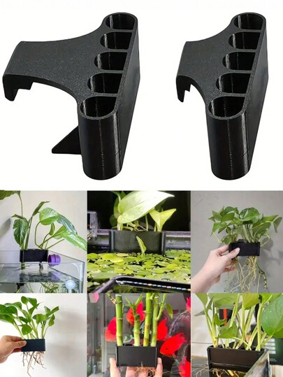 1pc Hanging Aquarium Plant Holder Aquatic Plant Pot With Hole Aquarium Planter Cups For Emersed Plants Aquascape Decorations