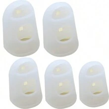 5Pcs Guitar Finger Cover, Thick Silicone Cover Finger Help Practice According To The String Finger Cover Sweep String Finger Pick(Transparent Color) - Multicolor - View 13