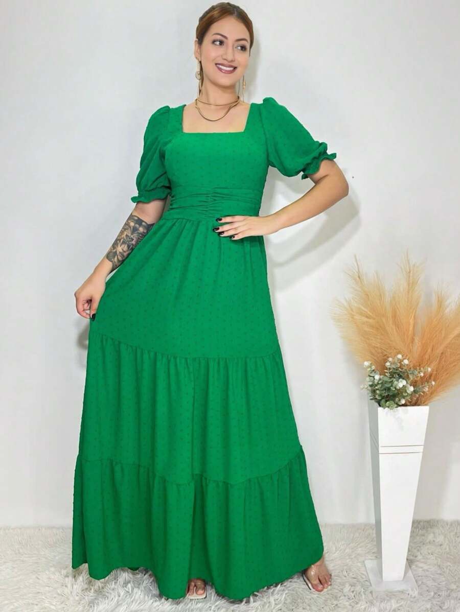 Women Dresses - 綠色 - 查看 1