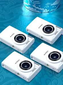 Portable Music Digital Camera With Travel Mp3 Player, Entry-Level Mirrorless High Definition Digital Camera, Entry-Level Ccd Vintage Compact Camera, Affordable Travel Camera - White - View 8