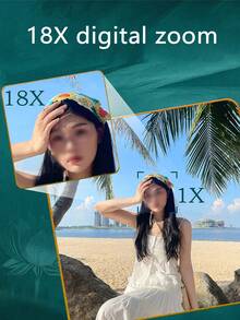 Portable Music Digital Camera With Travel Mp3 Player, Entry-Level Mirrorless High Definition Digital Camera, Entry-Level Ccd Vintage Compact Camera, Affordable Travel Camera - White - View 6