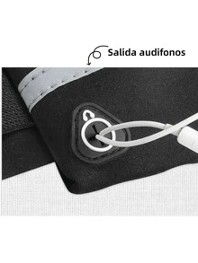Cangurera Bolsa Deportes Gym Correr Celular Audífonos Llaves - Negro - Ver 2