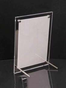 1入組透明亞克力相框,適用於名人和明星照片、迷你卡片、即時底片,桌上/櫥上展示