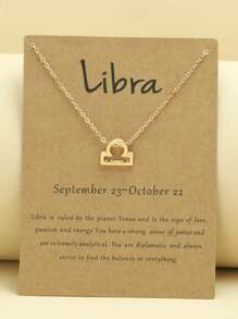 1 件生肖吊墜項鍊,生日禮物 - 金黃色 - 查看 9