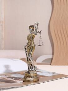 1 件家居装饰正义与和平女神雕像，雕塑装饰品最佳 - 彩色 - 查看 4