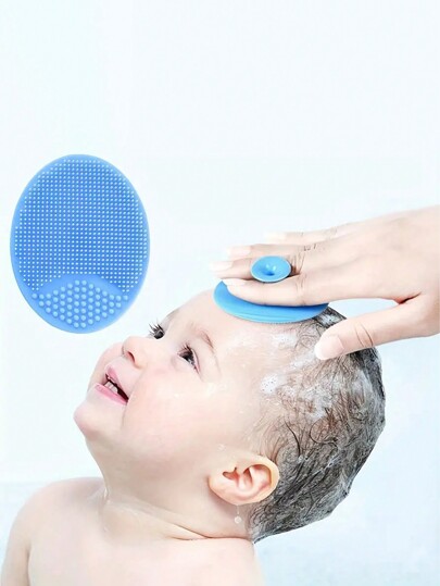 Baby Bath Brush, Cradle Cap Silicone Massage Scrubbers Exfoliator | The SkinSoother Baby Essential For Dry Skin, Eczema