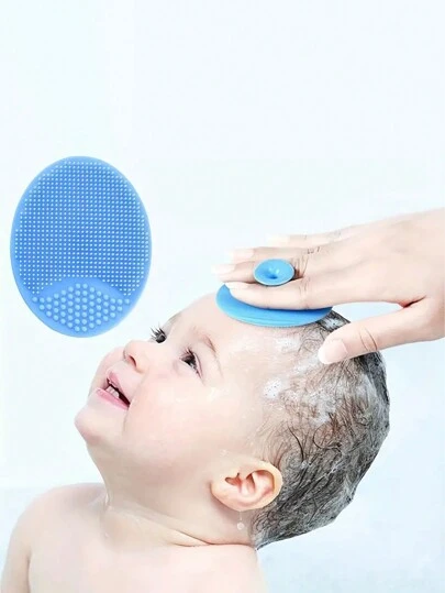 嬰兒浴刷,搖籃帽矽膠按摩擦洗器,磨砂去角質 | 適用於乾燥肌膚、濕疹的嬰兒護理必備組合