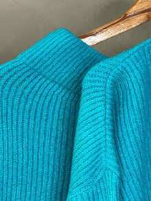 Women Sweater Co-Ords - 綠松石 - 查看 2