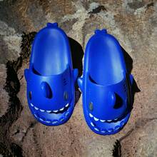 Sharky chanclas de tiburon para hombres. - azul real - Ver 3