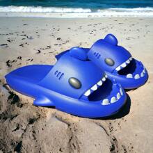 Sharky chanclas de tiburon para hombres. - azul real - Ver 1