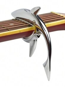 Zinc Alloy Guitar Capo Shark Capo For Acoustic And Electric Guitar With Good Hand Feeling, No Fret Buzz (Silver),Kalimba,Guitar Holder,Redbull - Silver - View 6
