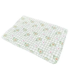 1pc Avocado-Shaped, Waterproof, Urine Separating, Portable, Washable, Absorbent, Non-Slip, Reusable, Thicker Pet Cage Urine Pad Suitable For Small Cats And Dogs To Sleep On Four Seasons.