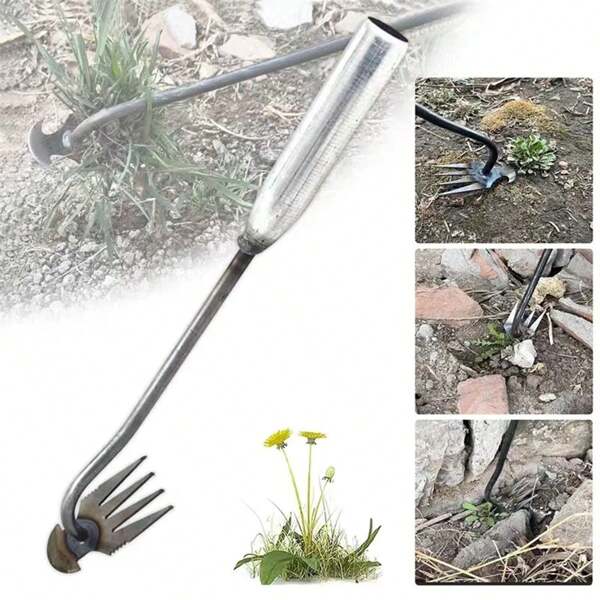 1pc Manganese Steel Garden Weeders Grass Rooting Loose Soil Hand Weeding Removal Puller Gardening Tools Multifunctional Weeder