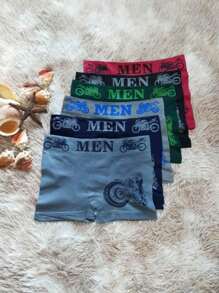 Kit 6 Cuecas Box Boxer Men mascurino cor e a estampa variada