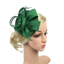 Chapeau fascinateur élégant de célébrité avec serre-tête et pince à cheveux, coiffure de mariage et de derby pour femmes 1 pièce Chapeau de cowboy Chapeau de cowgirl Halloween