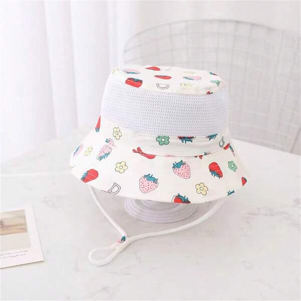 Children's Fashionable Sun Hat For Girls, With Personalized, Great For Traveling And Fishing, Suitable For 1-2 Years Old Toddler And 2-3 Years Old Baby And Girls' Hat Accessories, 3-8 Years Old Outdoor Sun Hat For Fishing And Anti-Uv And 12 Years Old Mountain Climbing And Anti-Uv Hat, Bucket Hat