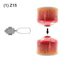 Adaptador De Recarga De Gas Butano Para Camping Al Aire Libre De Campingmoon Multi-adaptador Para Latas De Butano Y Propano - gris-plata - Ver 4