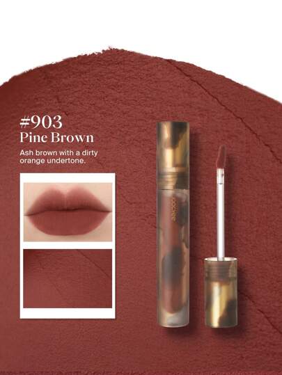 JOOCYEE 鬆軟啞光唇蜜 #v903 松果棕 長效、質地細膩、貼服順滑