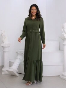 Women Dresses - 軍綠色 - 查看 5