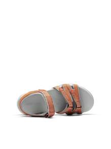 Womens Comfortable Hiking Walking Sandal With Adjustable Hook And Loop Strap, Sports, Travel,Summer Beach Outdoor Light Weight Water Shoes - 橘色 - 查看 5
