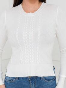 Women Sweaters - 白色 - 查看 4