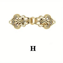 1pc Vintage Sweater Shawl Pin, Metal Dress Cardigan Brooch, Flower Pattern Collar Clip, Brooch Accessory - E - View 13