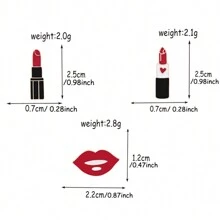 1pc Sexy Red Lips Brooches Creative Women Lipstick Enamel Pin Jackets Shirt Bag Lapel Pins Badge Fashion Lady Jewelry Gift For Girls