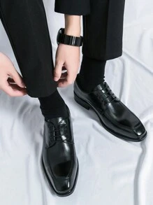 British Style Men's Fringed Leather Shoes For Business Casual Occasions