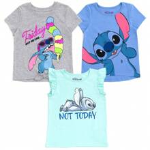 Lilo & Stitch Stitch 3 Pack T-Shirts - Multicolor - View 1