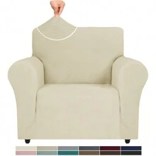 YSTYLE Sofa Cover 1/2/3/4 Seats With Armrests, Stretch Couch Cover, Heavyweight Winter Slipcover, Non-Slip Sofa Cover Washable - Beige - View 9