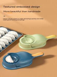 1pc 2-In-1 Dumpling Maker, Dumpling Dough Press And Dumpling Wrapper Cutter Mold - Green - View 5