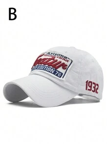 1pc Unisex Large Area Letter "Featur" Embroidered Fashion Baseball Cap - Multicolor - View 18